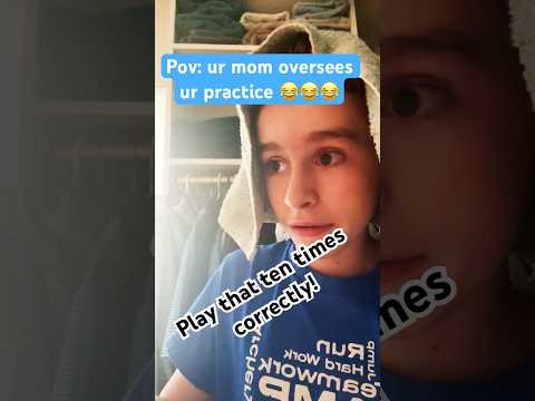 POV: Your mom oversees your piano practice 😂 #piano #fypシ  #funny #goofy